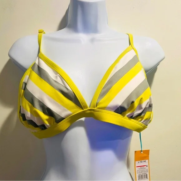 Kona Sol Women's Triangle Bikini Top Large Size - Picture 11 of 16